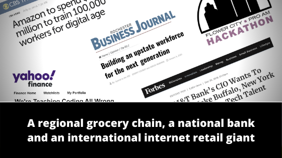 Read more about the article A regional grocery store, a national bank, and an international online giant…
